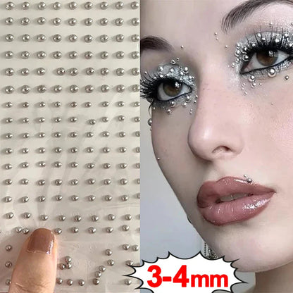 180PCS Non-Piercing Body Jewelry Stickers – Waterproof Self-Adhesive Fake Lip, Nose, Eyebrow & Belly Button Nails
