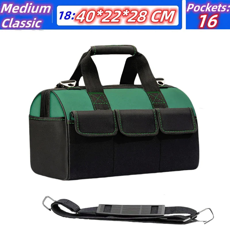 23-inch Large Capacity Waterproof Tool Bag – Thickened 1680D Oxford Electrician Storage