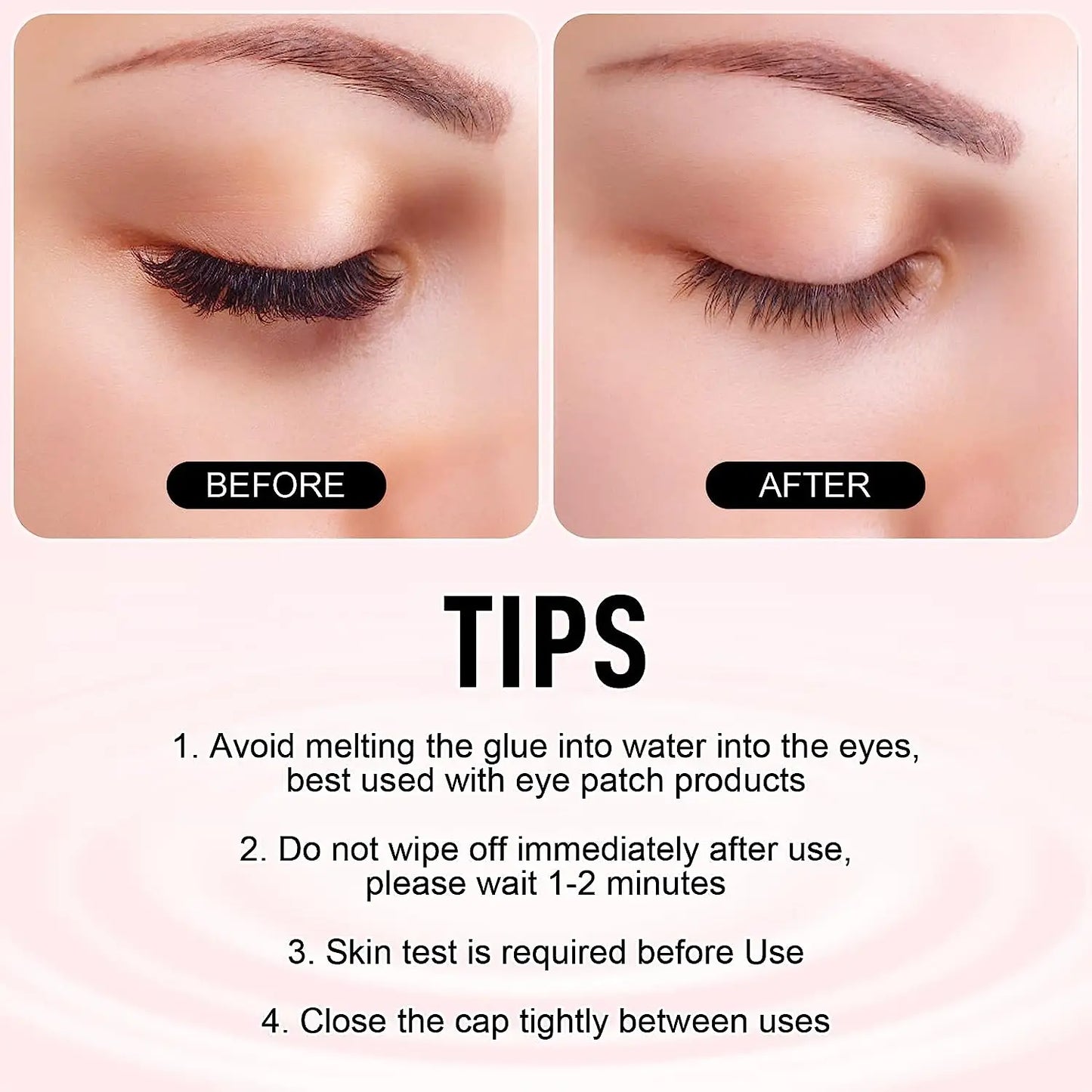 Lash Bond, Seal, and Remover Kit – Waterproof Cluster Eyelash Glue, Strong Hold, Fast Removal for DIY Extensions