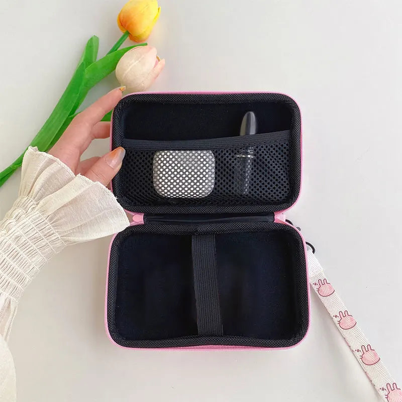 Lanyard Storage Bag Case for R36S/R36H/RG35XX/R36 Ultra/K36 — Protective Handbag Pouch for Video Game Console Accessories