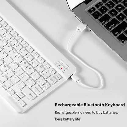 Mini Bluetooth Wireless Keyboard Set - Universal Phone Tablet iPad Keyboard and Mouse Accessories