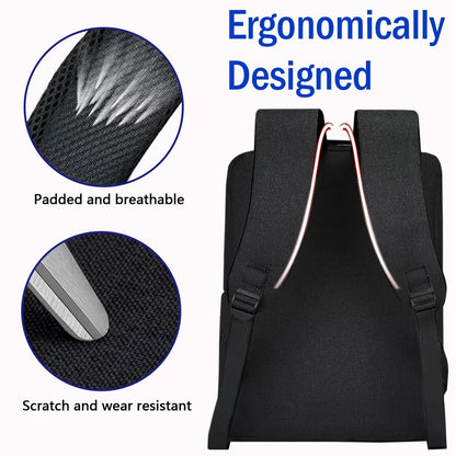 Multifunctional PS5 Console Backpack – Travel Carrying Case with USB Port for PlayStation 5 & Accessories