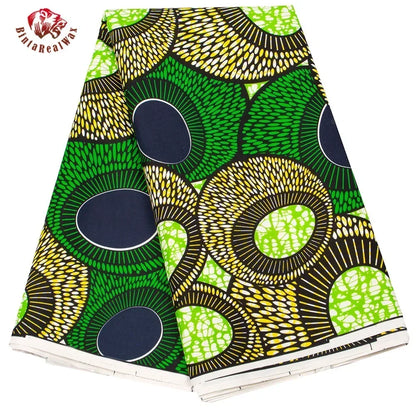 Bintarealwax Ankara Fabric - Wholesale Polyester Sewing Material for Women's Party Dresses FP6390