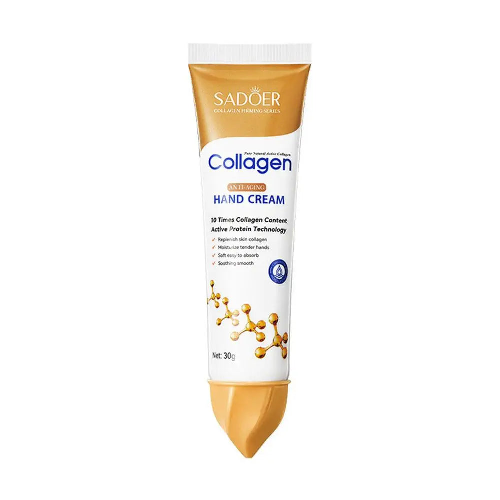 3pcs Collagen Hand Cream 30g — Moisturizing, Skin Softening & Nourishing Korean Skincare for Cracked Hands