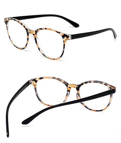 Retro Round Reading Glasses – Vintage Plastic Eyewear for Women, Presbyopia & Hyperopia +1.0 to +3.5