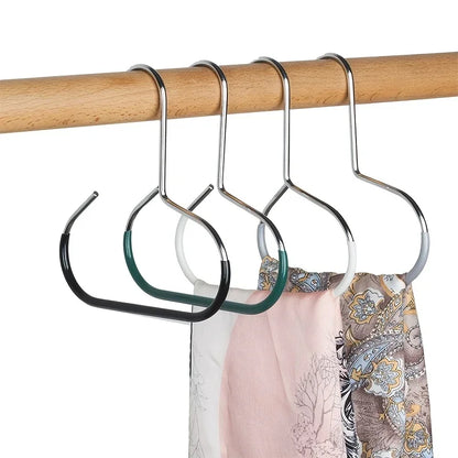 5PCS Manganese Steel Round Hooks — Strong Multi-Purpose Hangers for Hats, Ties, Scarves & Bags