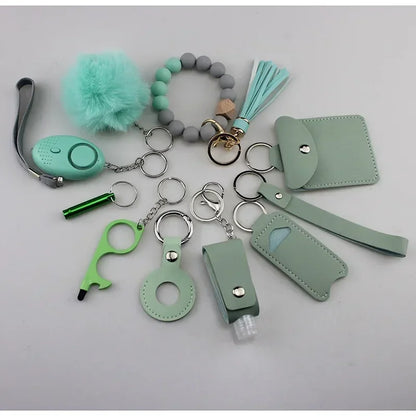 Women’s Self-Defense Keychain – Personal Safety Alarm with LED Light & Emergency Whistle