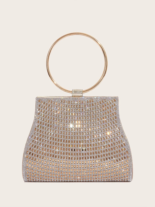 Women’s Rhinestone Diamond Evening Bag – Bridal Clutch Purse for Party, Wedding & Special Occasions