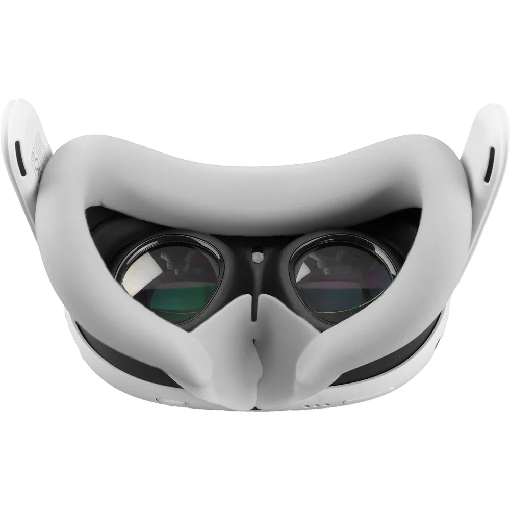 Silicone VR Face Mask for Meta Quest 3 — Sweatproof, Lightproof Facial Interface Cushion, VR Accessories