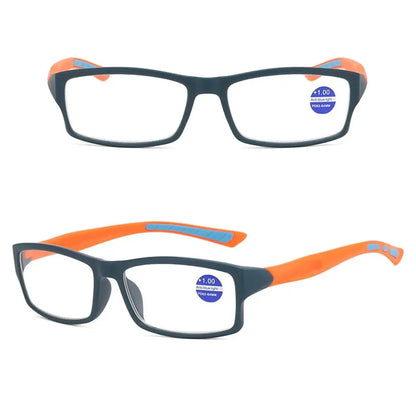 Ultralight Anti-Blue Light Reading Glasses – Sport Presbyopia Eyewear for Men & Women +100 to +400