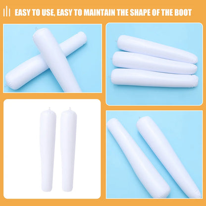 2 Pairs Mid-Height Inflatable Boot Braces – L-Type Boot Shapers & Shoe Support Inflatable Holders