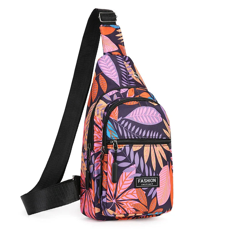Trendy Women's Breast Bag – Large Capacity Single Shoulder Crossbody & Outdoor Leisure Backpack