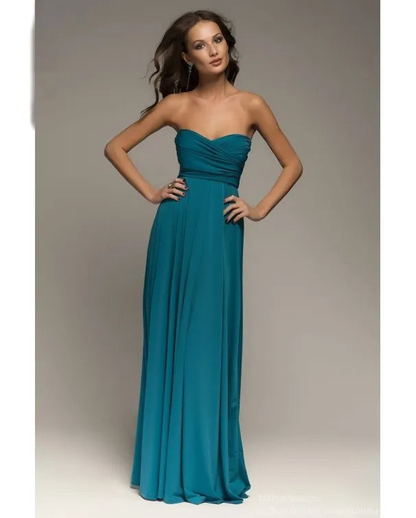 Women’s Summer Sexy V-Neck Maxi Dress – Multi-Wear Strappy Long Party Dress