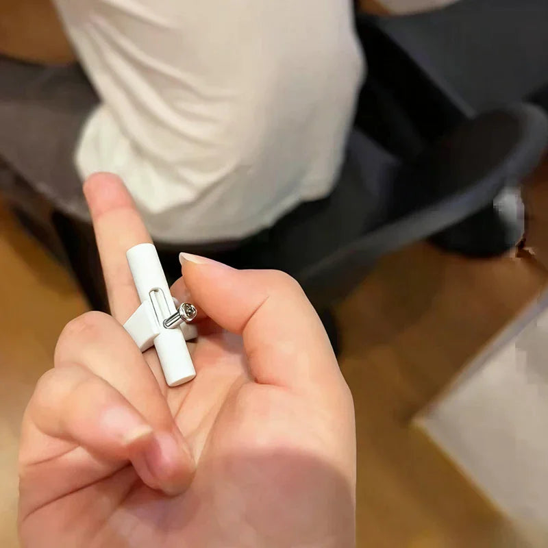 Finger Ring Decompression Toy Keychain – Launcher Model Keyring for Boys, Kids Stress Relief Gift