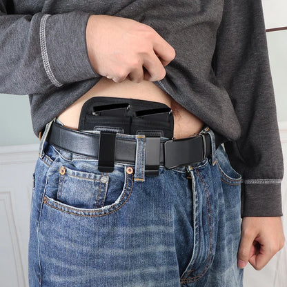 Single/Double Concealed Magazine Pouch – IWB Mag Holster for 9mm/.40/.45/.380/.357, Outdoor Waist Carry Case for Knife & Flashlight