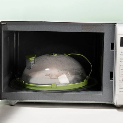 Multipurpose Microwave Plate Cover with Water Storage - Anti-Splatter Oven Guard Lid, Dishwasher Safe
