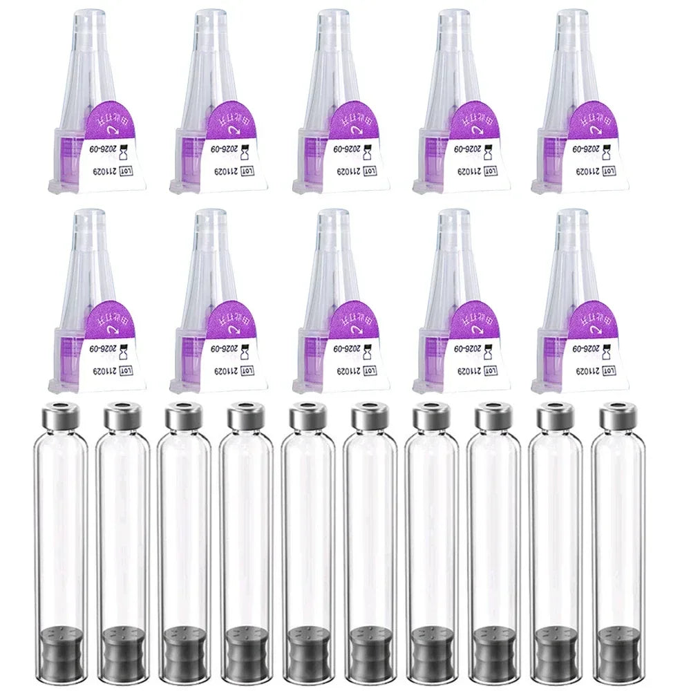 Magic Pen Tattoo & Insulin Pen Cartridges — 10pcs 3ml Empty Cassette Bottles for Lilly Injection