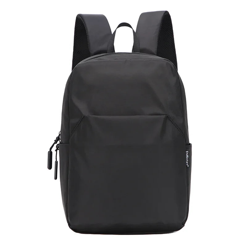 Mini Canvas Men’s Backpack – Black Rucksack, Waterproof School & Travel Bag