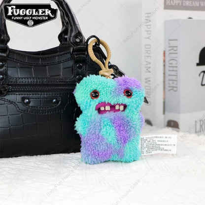 Original Fuggler Ugly Teeth Plush Keychain – Wide-Eyed Monster, Alien & Rabbit Peluche Pendant Toy
