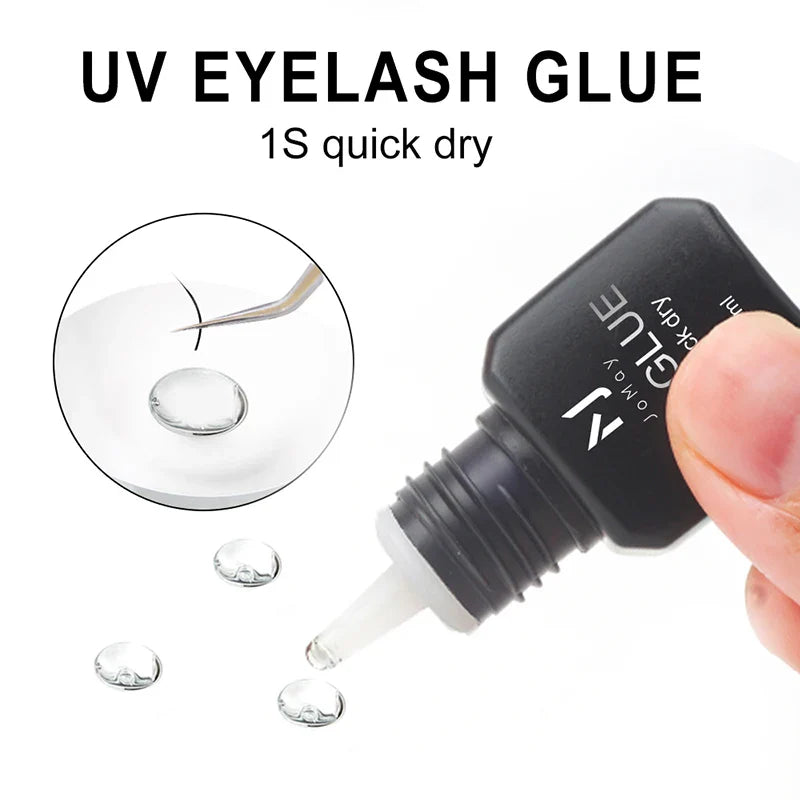 JOMAY UV Eyelash Extension Glue – 0.1s Fast-Drying, Strong & Long-Lasting Adhesive