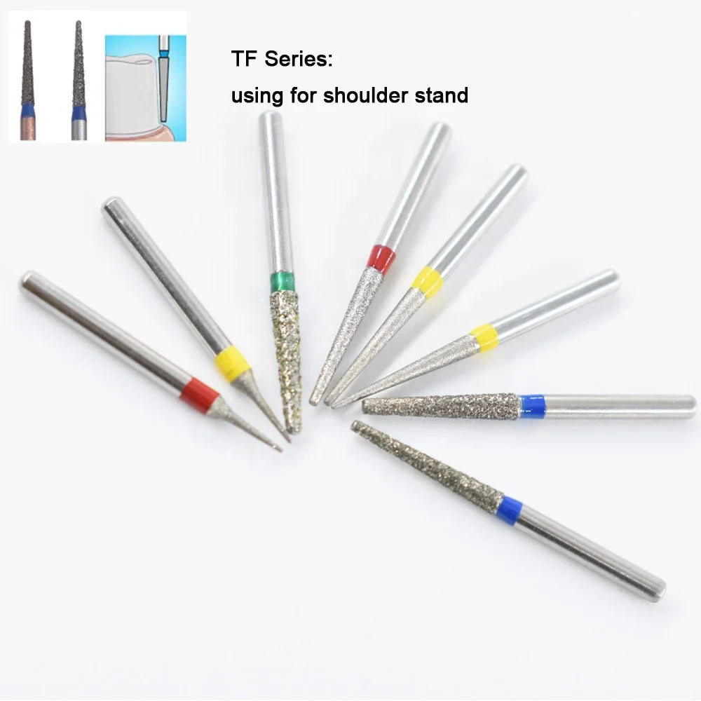 5pcs FG Dia 1.6mm Dental Drills – High-Speed Handpiece Diamond Burs for Teeth Whitening