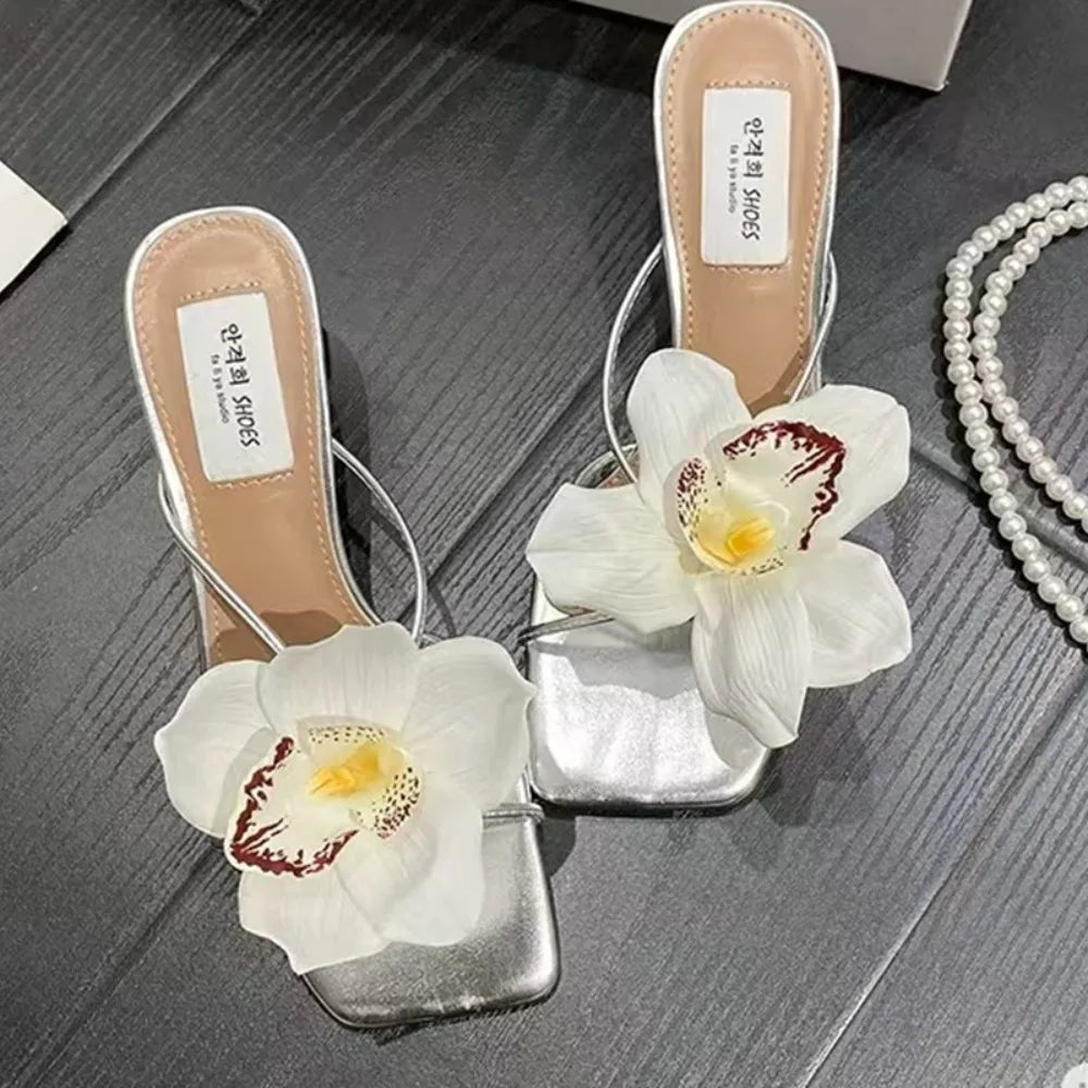 Colorful Thai Fairy Flower Shoe Buckles – Personalized Orchid Simulation Decor for Shoes