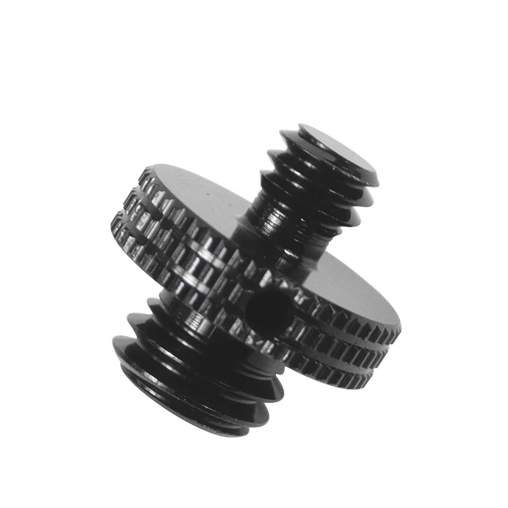 Reinforced Camera Screw Adapter - 1/4 to 3/8 Inch Male Female Thread Converter for Tripod Monopod Ball Head Light Bike Mount