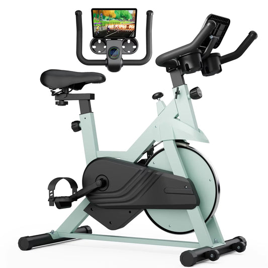 Superun Stationary Exercise Bike – 32-Level Magnetic Resistance, Low Noise Home Workout Cycling Bike