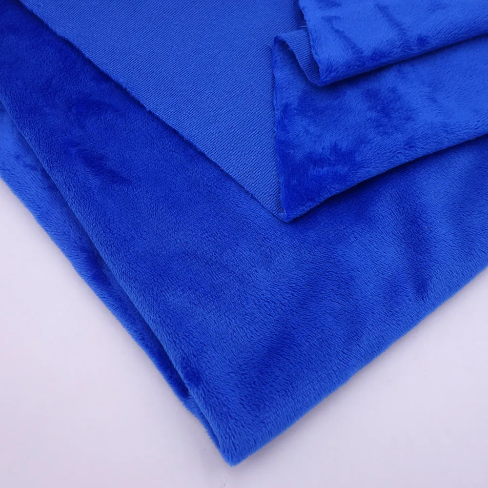 160CM/63" Wide Minky Plush Fabric – Super Soft Flannel Fabric for DIY Dolls, Toys, and Crafts, Sold by the Meter