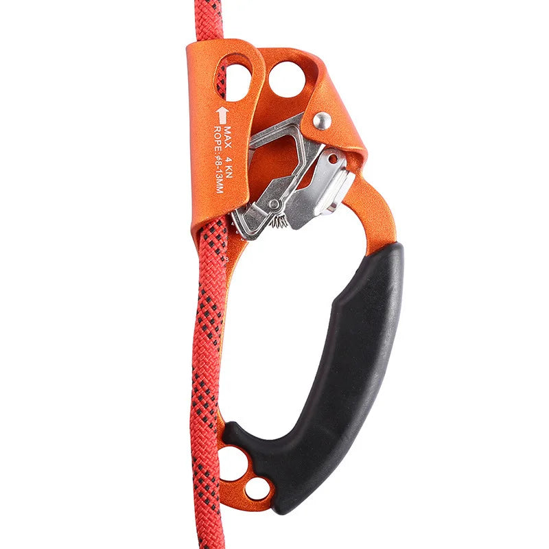 Outdoor Rock Climbing Hand Ascender – Left & Right Hand SRT Rope Ascend Device Mountaineering Tool