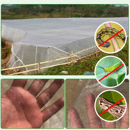 Garden Plant Insect Netting – 60 Mesh Pest Control Cover for Vegetables, Flowers, and Fruits, Bird-Proof Protective Netting