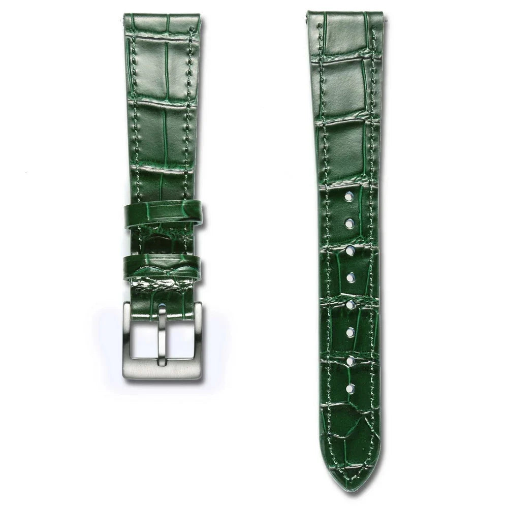 HEMSUT Genuine Leather Watch Band – Handmade Cowhide Quick Release Straps for Men 18MM-22MM