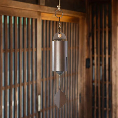Copper Wind Chimes - Retro Serenity Bell with Deep Resonance, Metal Cylinder for Outdoor Patio Decor