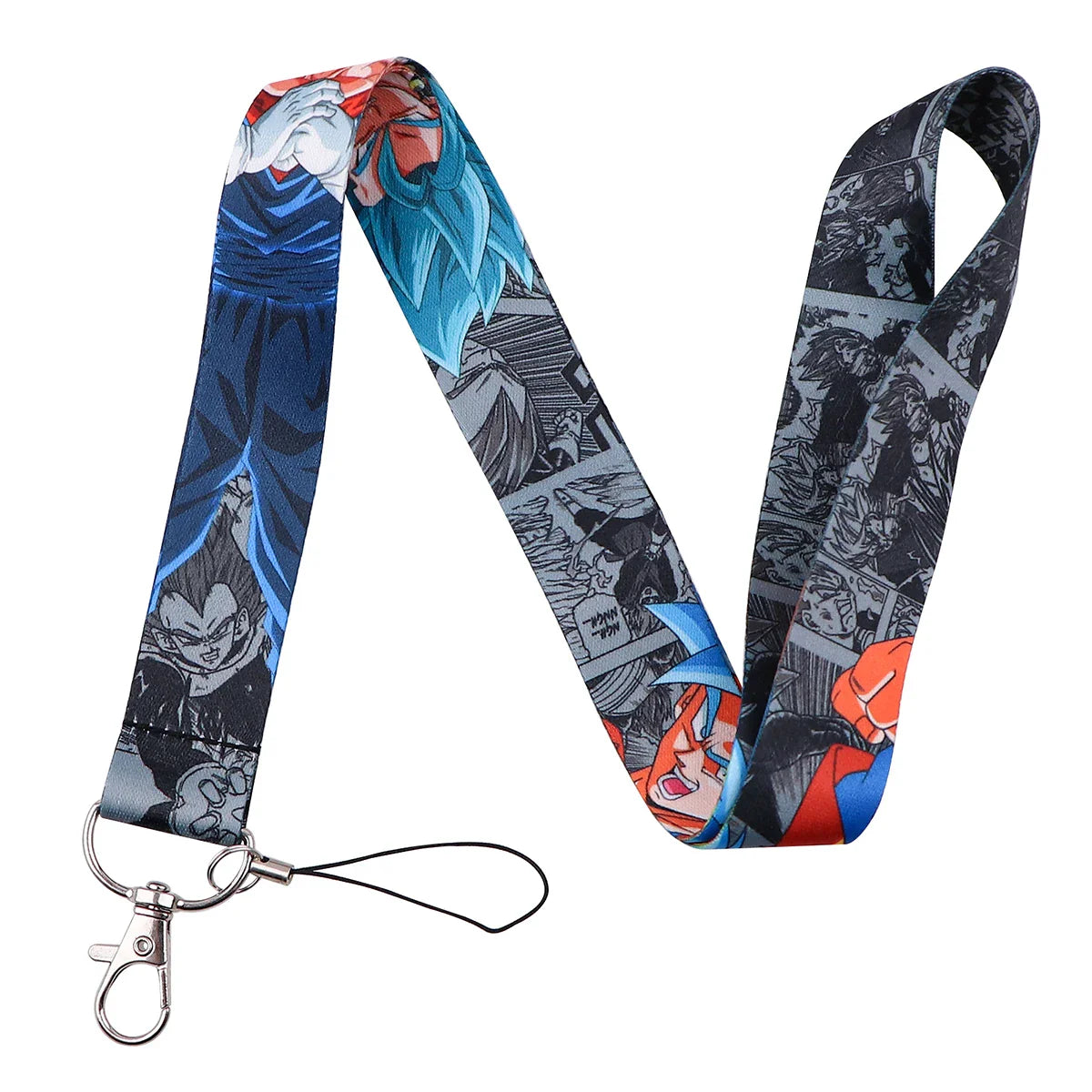 Anime Character Strap Lanyard – Keychain, ID Card Badge Holder, DIY Keyring Accessories for Cosplay Gifts