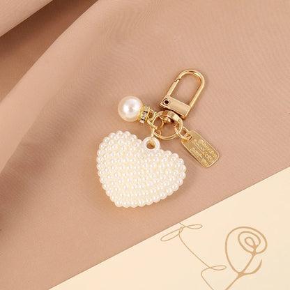 Pearl Keychain - Elegant DIY Pendant Accessory for Car Keys, Bags & Stylish Gifts