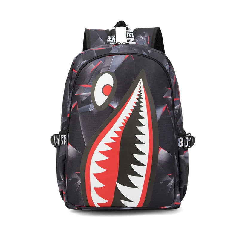 Anti-Theft Waterproof Backpack — Unisex Fabric Rucksack Travel Bag for School & Students