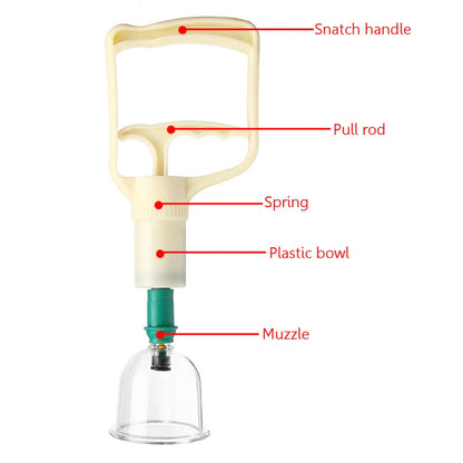 12/24-Cup Chinese Vacuum Cupping Therapy Set – Pull-Out Suction Massager for Pain Relief & Muscle Relaxation