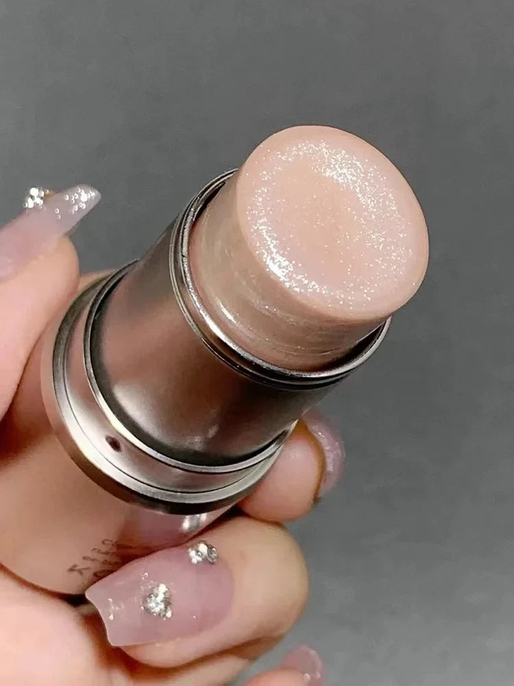KAXIER High Gloss Stick Highlighter Blush — Waterproof Shimmer Face Contour Illuminator & Brightening Rouge