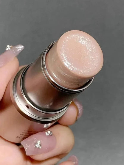 KAXIER High Gloss Stick Highlighter Blush — Waterproof Shimmer Face Contour Illuminator & Brightening Rouge