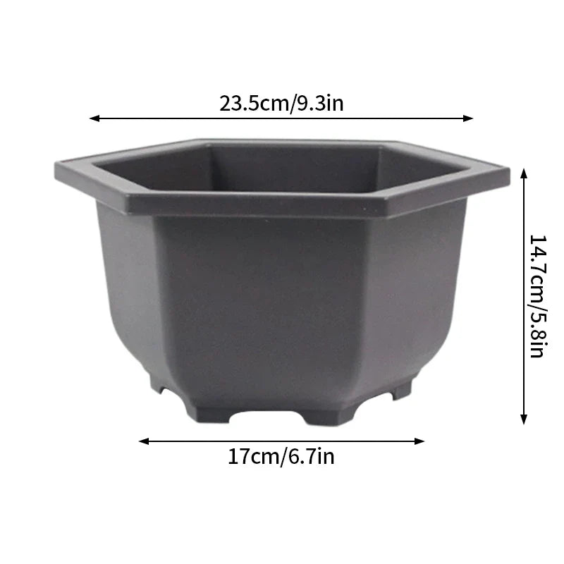 Purple Clay Succulent Plant Pots – Outdoor Garden Bonsai Planters, Rectangular & Square