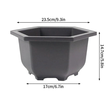 Purple Clay Succulent Plant Pots – Outdoor Garden Bonsai Planters, Rectangular & Square