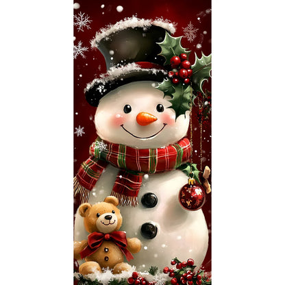 Christmas Fabric Door Banner – Merry Christmas Hanging Background for Photo Booth, Xmas Decor & Photography Props