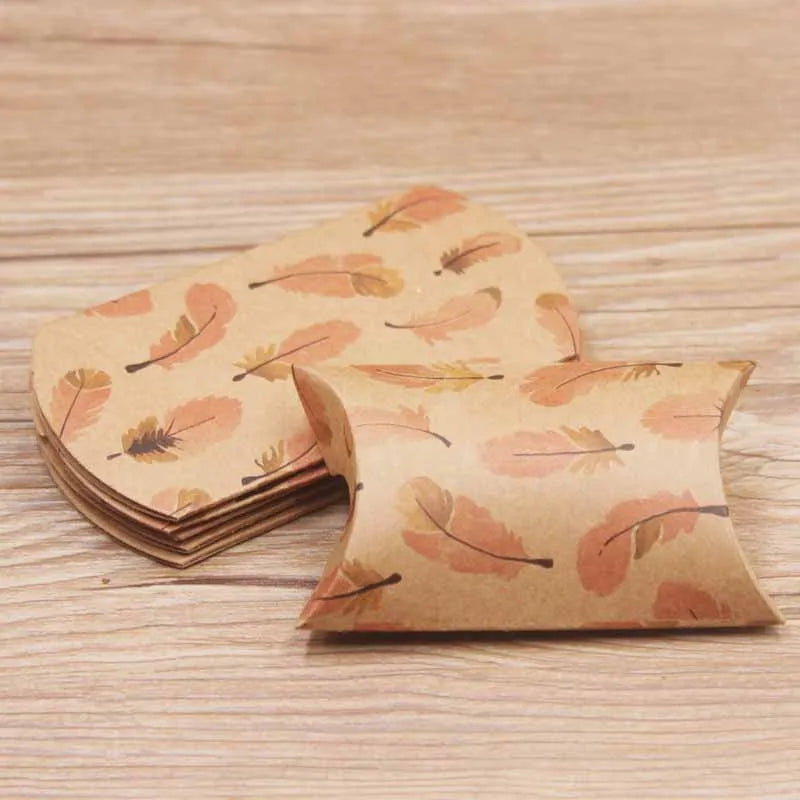 24pcs Floral Pillow-Shaped Jewelry Gift Boxes – Necklace & Earring Display Packaging 20x55x80mm
