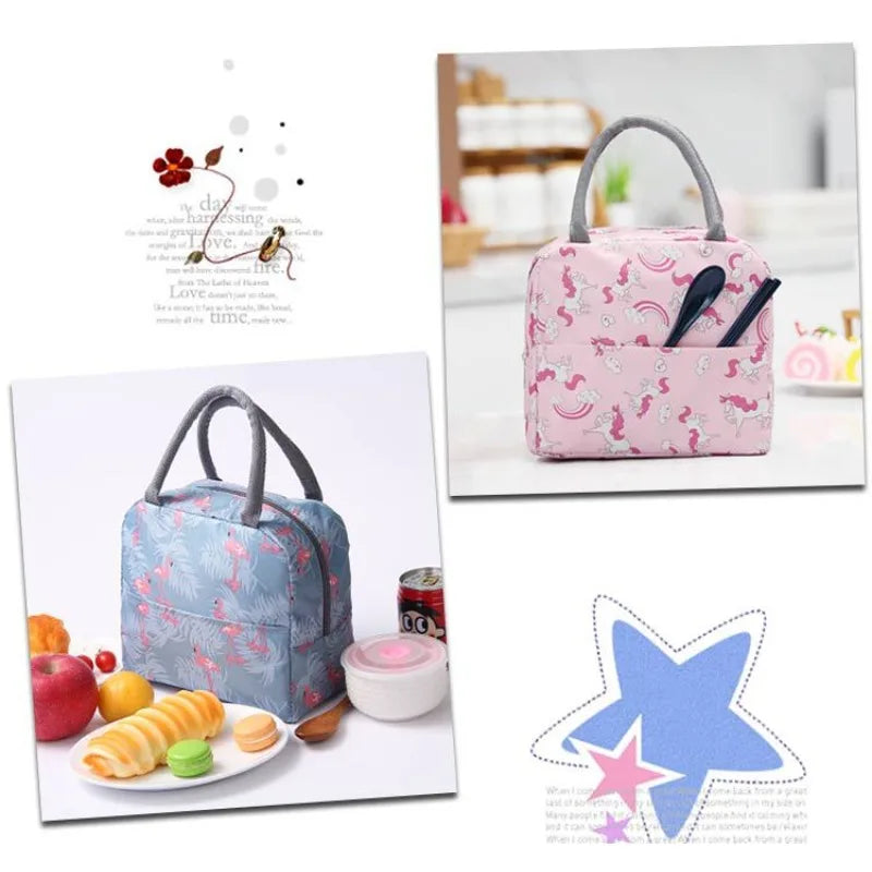 Portable Thermal Lunch Bag – Insulated Large Capacity Lunch Box Storage Bag for Children’s School and Picnic