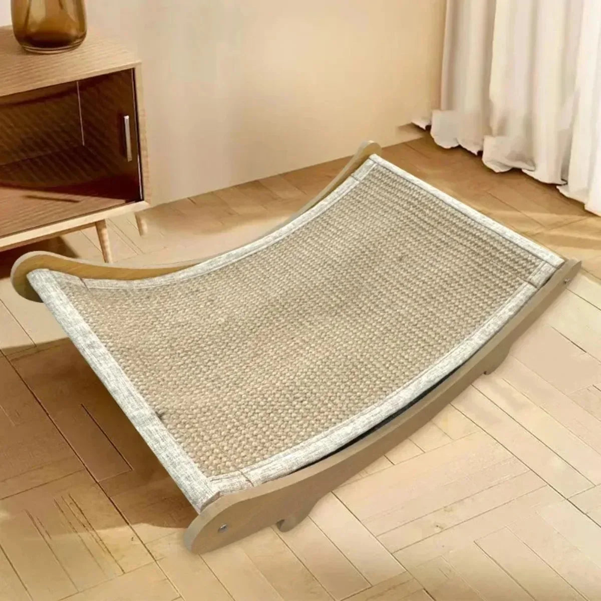 Wooden Cat Scratching Board – Wear-Resistant Scratch Post and Recliner Toy | Durable Cat Scratcher
