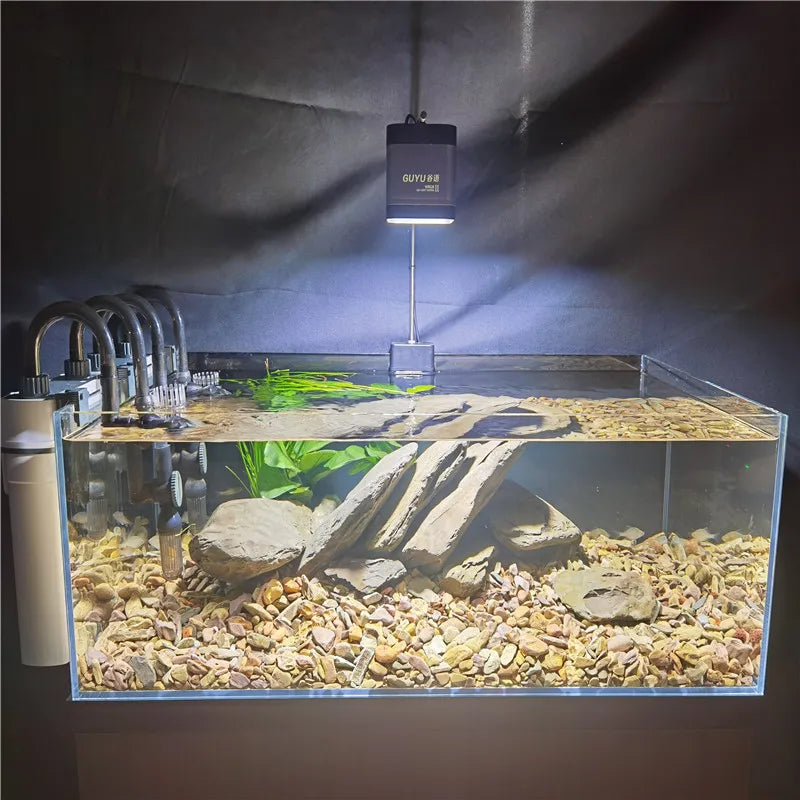 New Aquarium LED Water Grass Lamp – WRGB Full Spectrum, 8500K Algae Downlight for Native Stream Fish Tanks, 25/35/65W