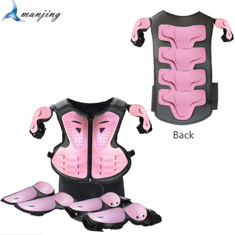 Full Body Protective Armor for Kids & Youth – Motocross, Skating Vest with Chest, Spine, Knee & Elbow Guards (0.8-1.6m)