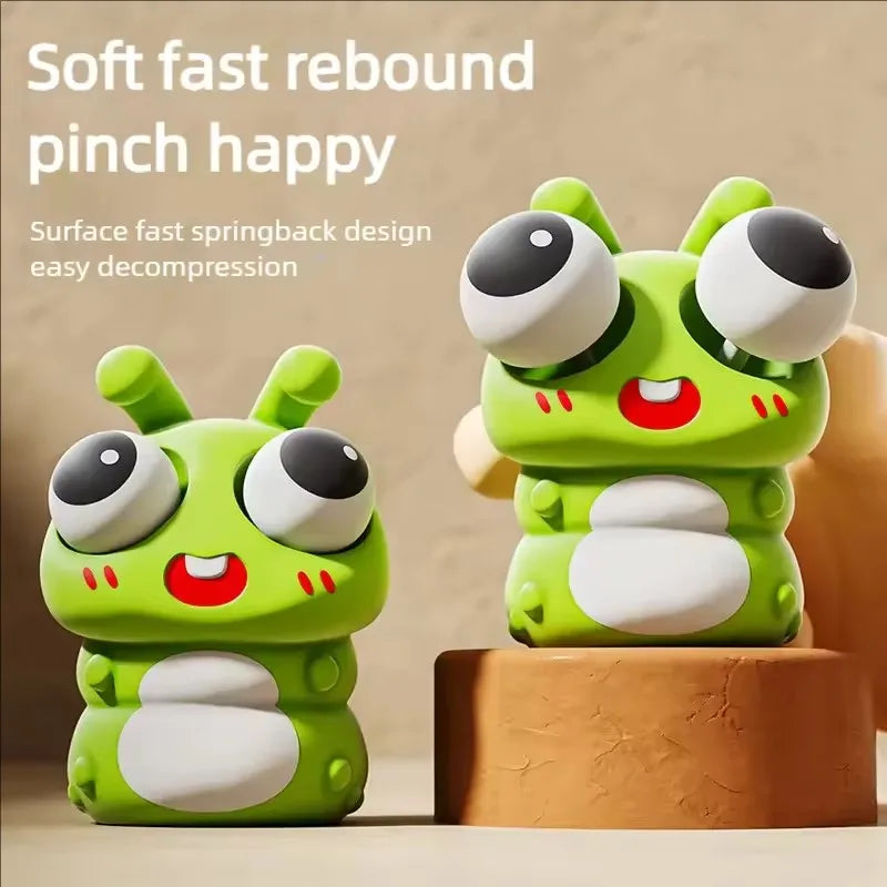 Pop Eye Cartoon Insect Squishy Toy – Anti-Stress Fidget Sensory Fun for Kids & Adults