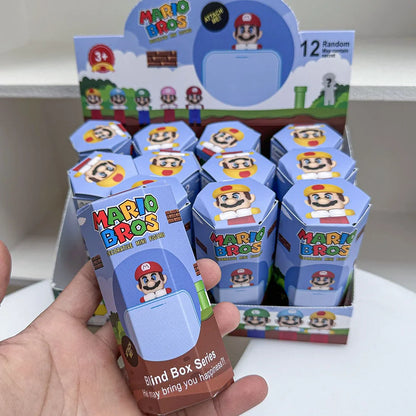 12PCS Surprise Blind Box Cartoon Character Dolls – Cute Model Toy Figures for Mobile, Car & Desktop Decoration Gift