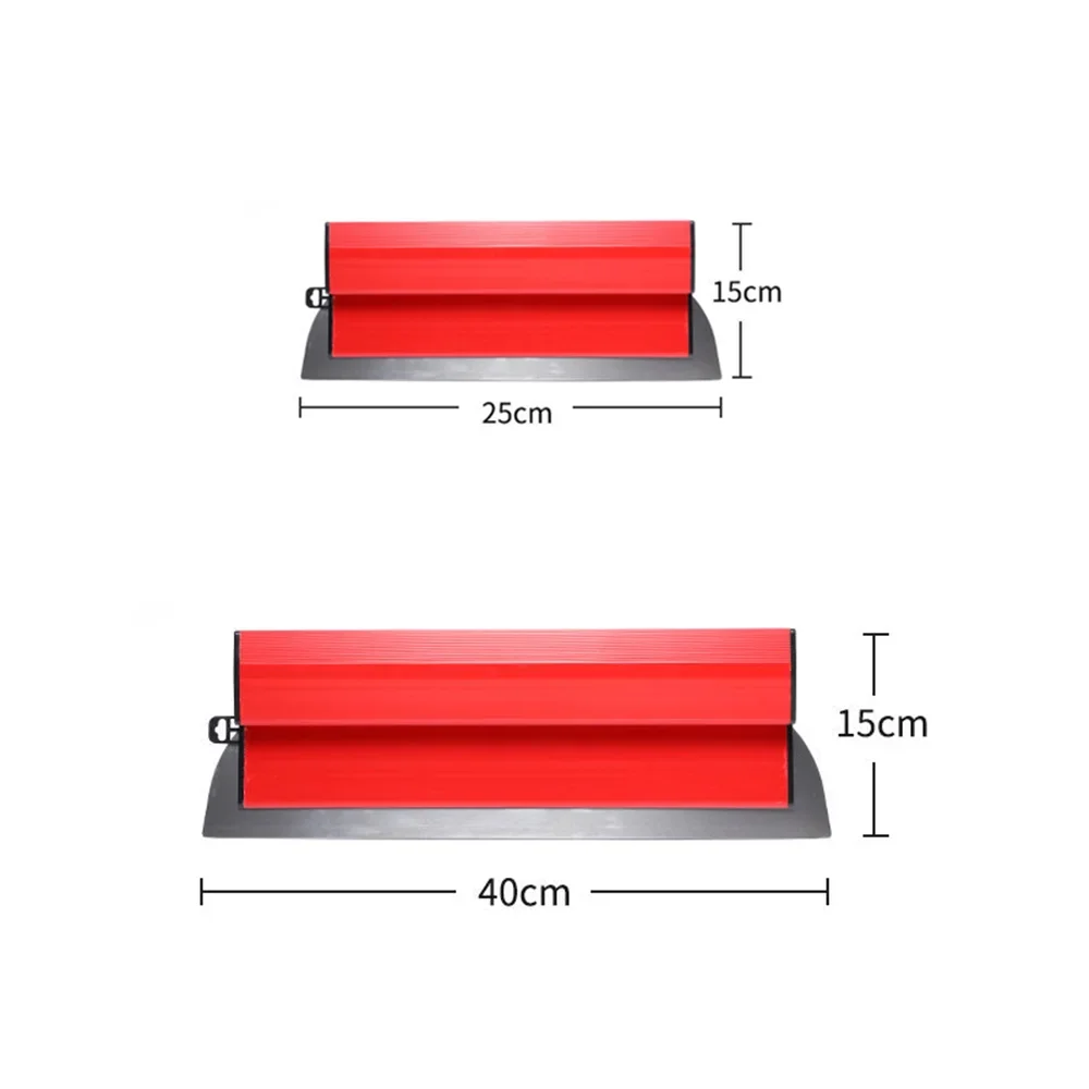 25cm/40cm Drywall Smooth Trowel Brush — Flexible Blade Spray Paint Finishing Putty Building Wall Material Tool